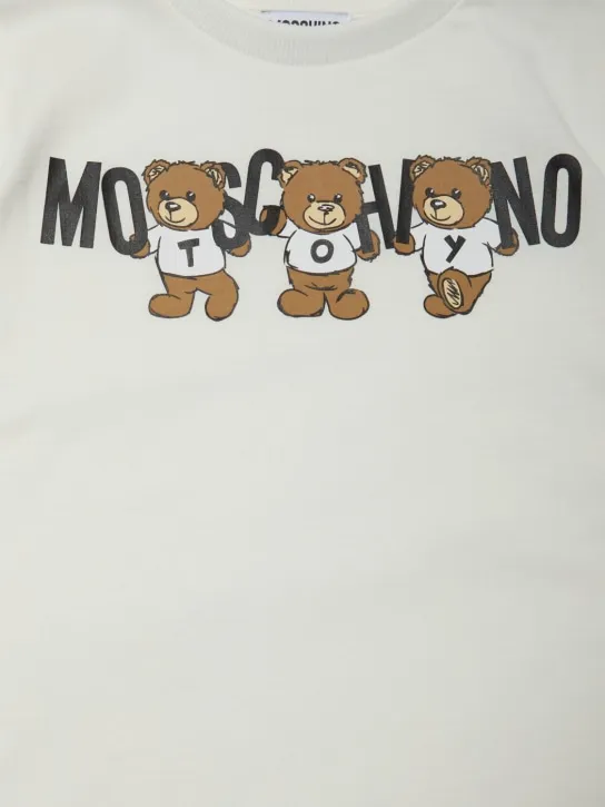 Moschino   Printed cotton jersey t-shirt 