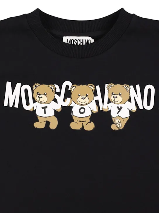 Moschino   Printed cotton jersey t-shirt 