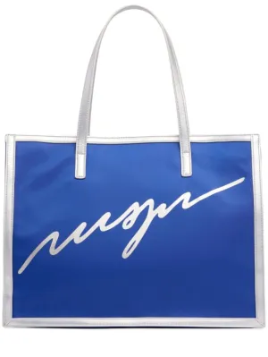 MSGM   Printed nylon bag 