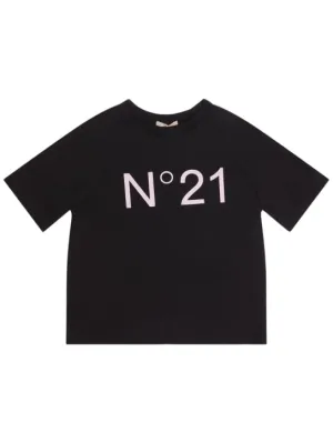 N°21   Printed cotton jersey t-shirt 