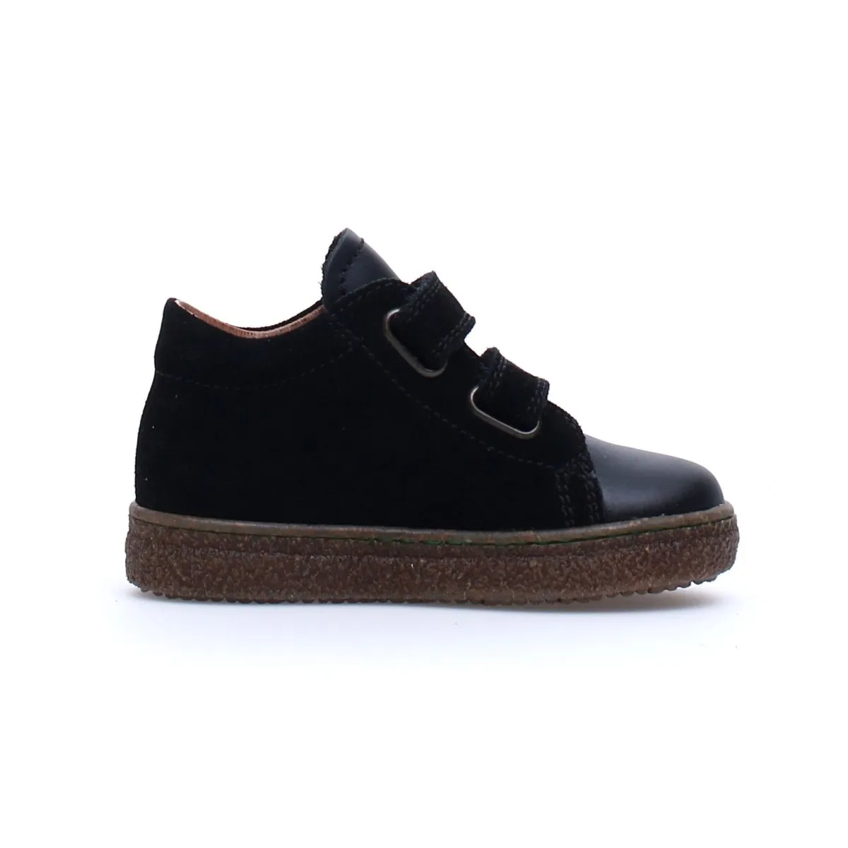 Naturino Boys Albus Desert Black Suede 2 Velcro (Sizes 27-29)