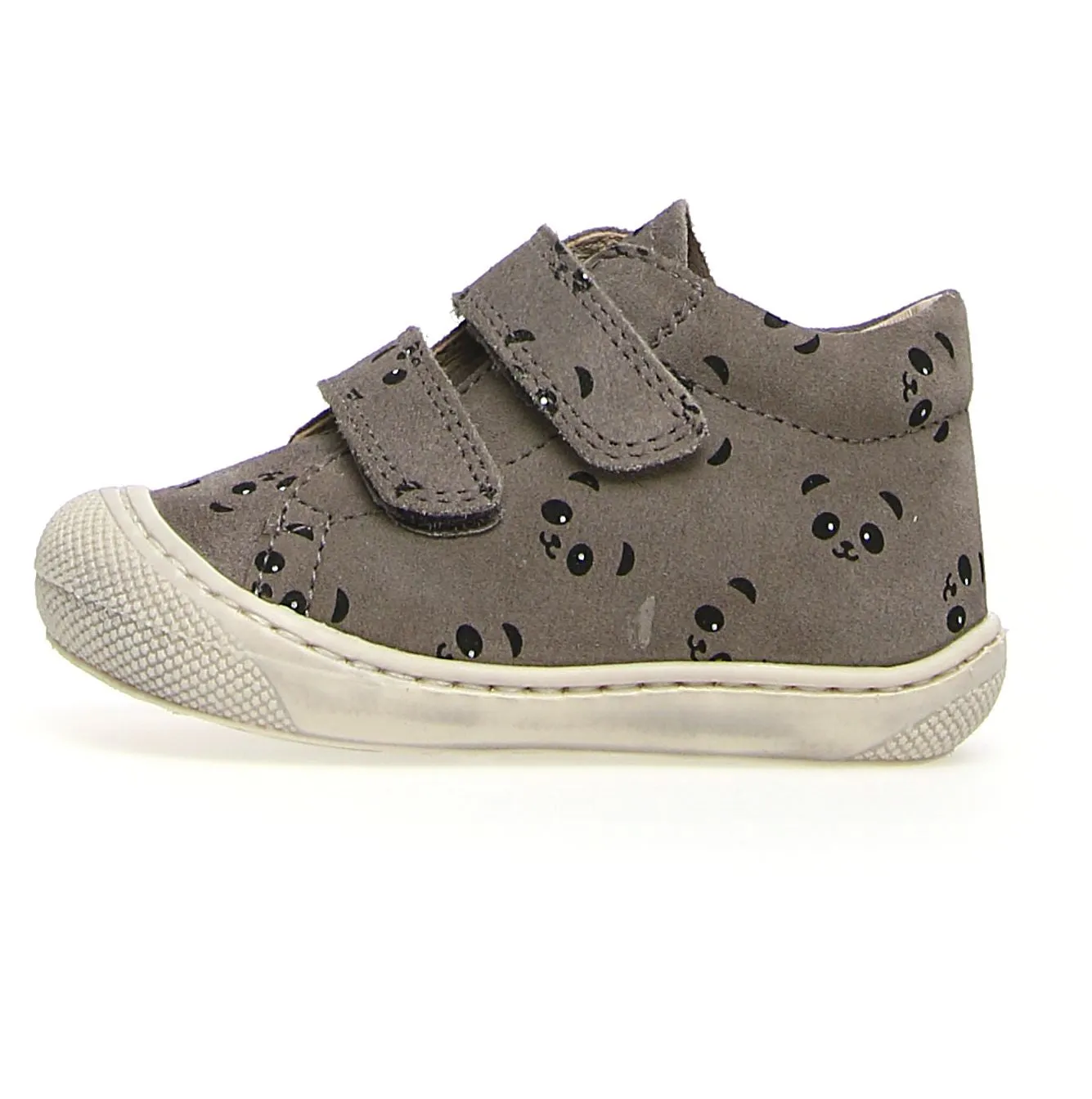 Naturino Girl's & Boy's Cocoon Vl Panda Sneakers - Dark Grey