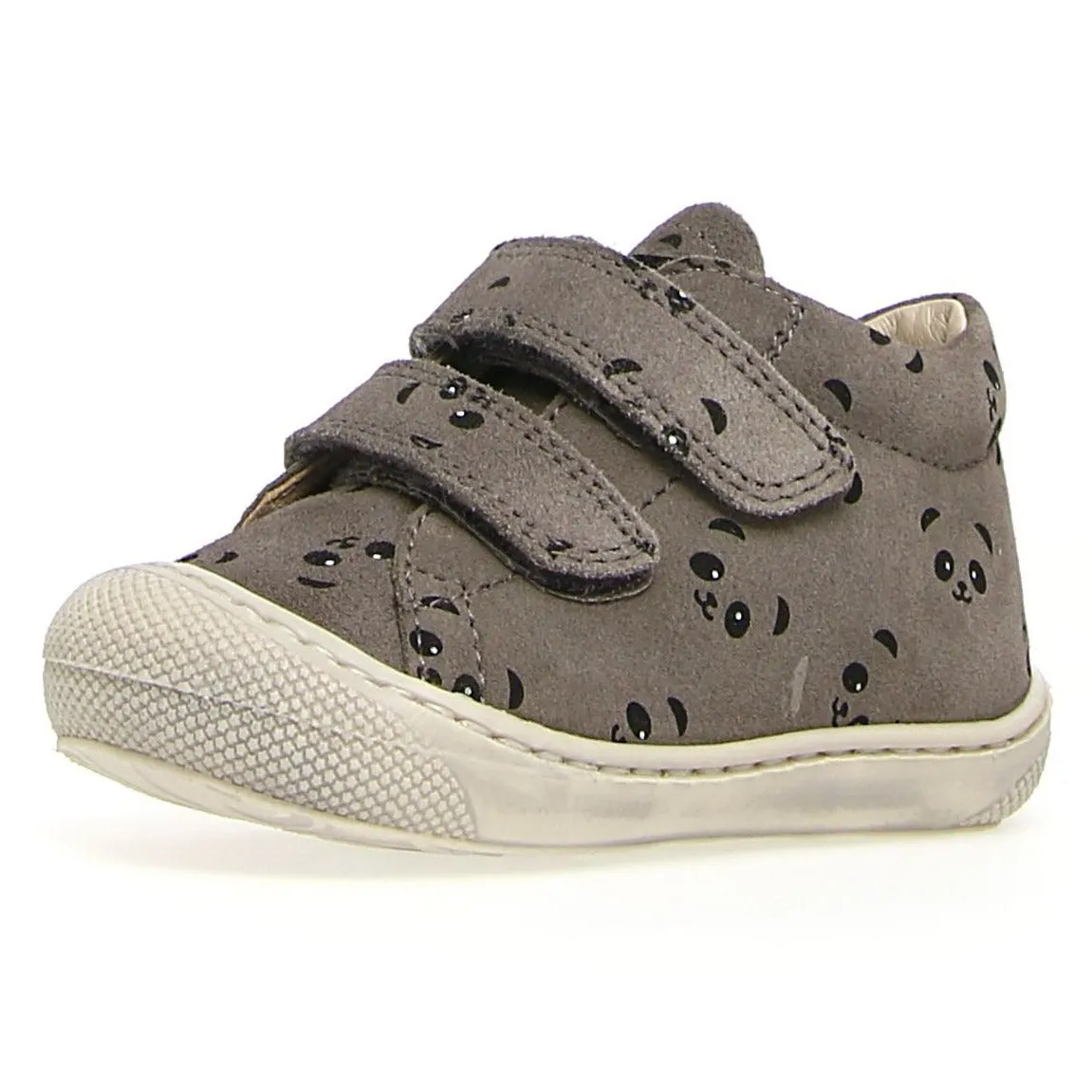 Naturino Girl's & Boy's Cocoon Vl Panda Sneakers - Dark Grey