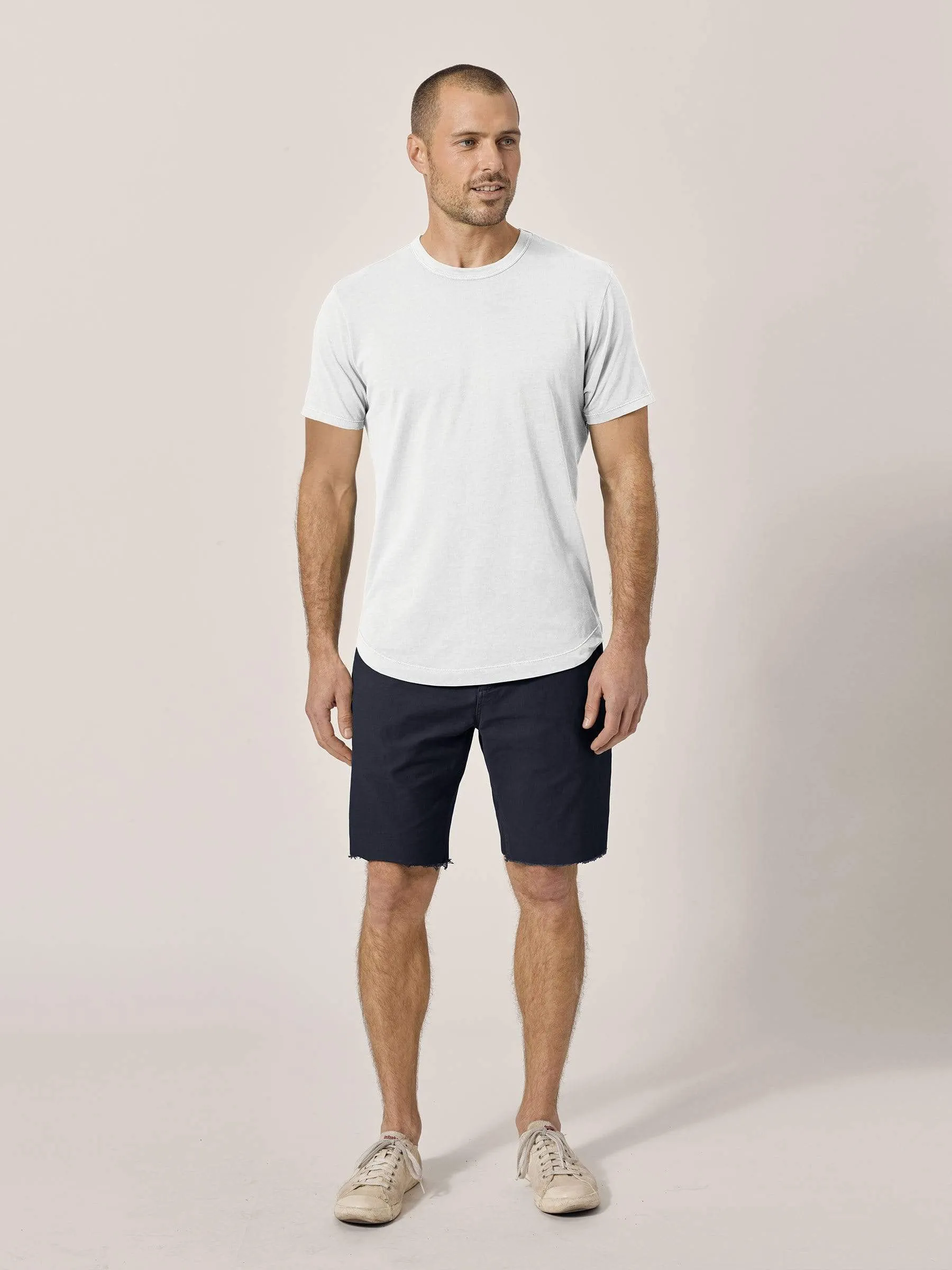 Navy Broken Twill Short