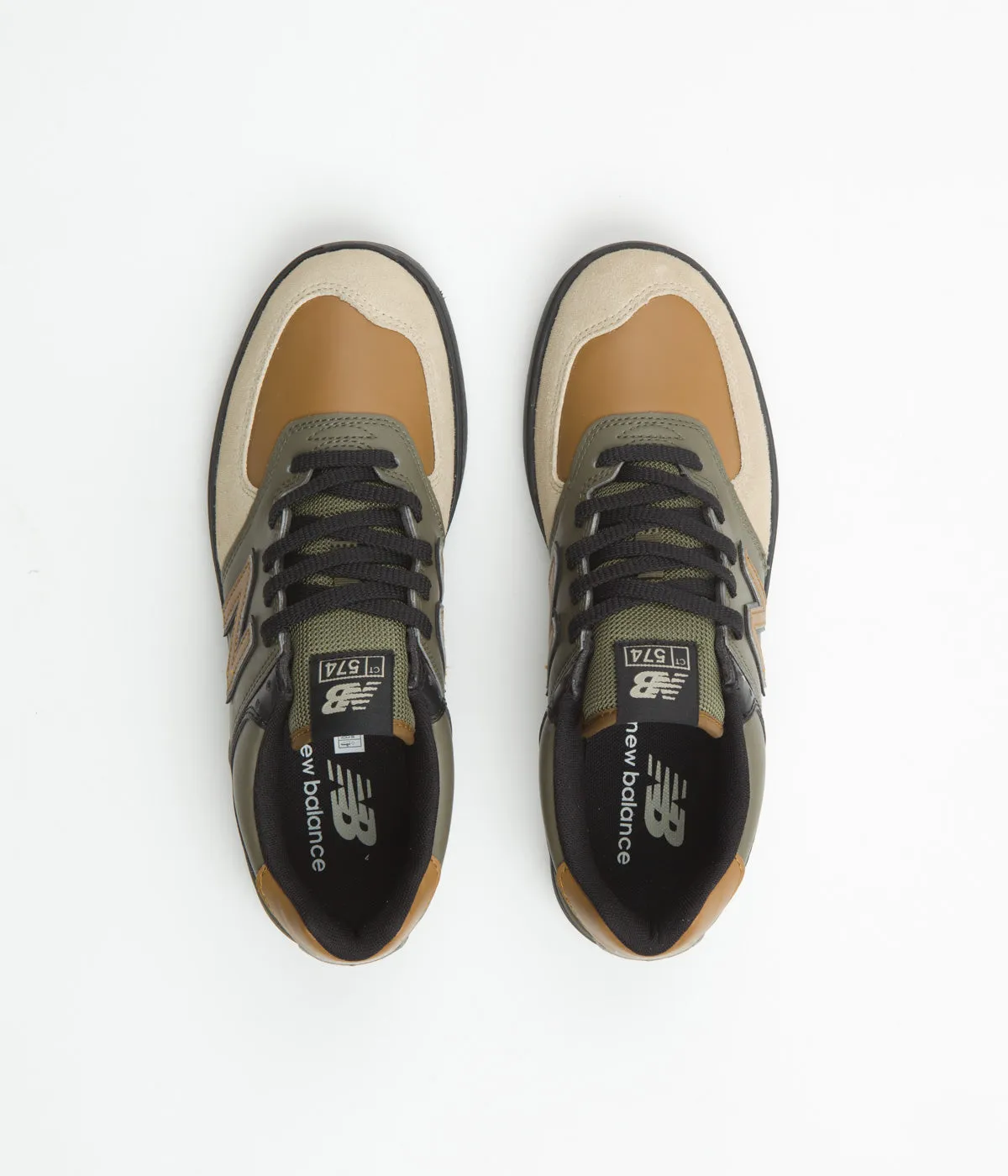 New Balance Pro Court 574 Shoes - Brown / Brown / Black