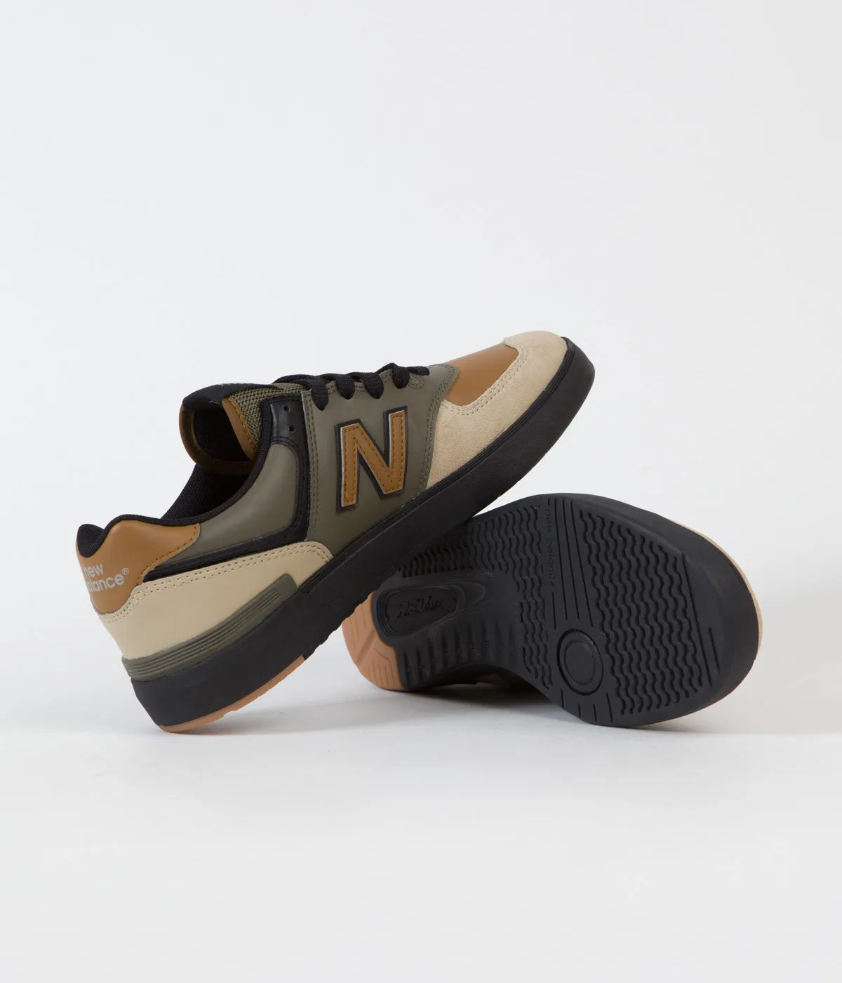 New Balance Pro Court 574 Shoes - Brown / Brown / Black