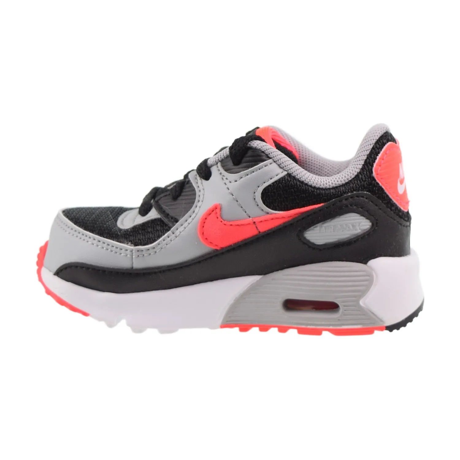 Nike Air Max 90 LTR (TD) Toddler Shoes Black-White-Wolf Grey