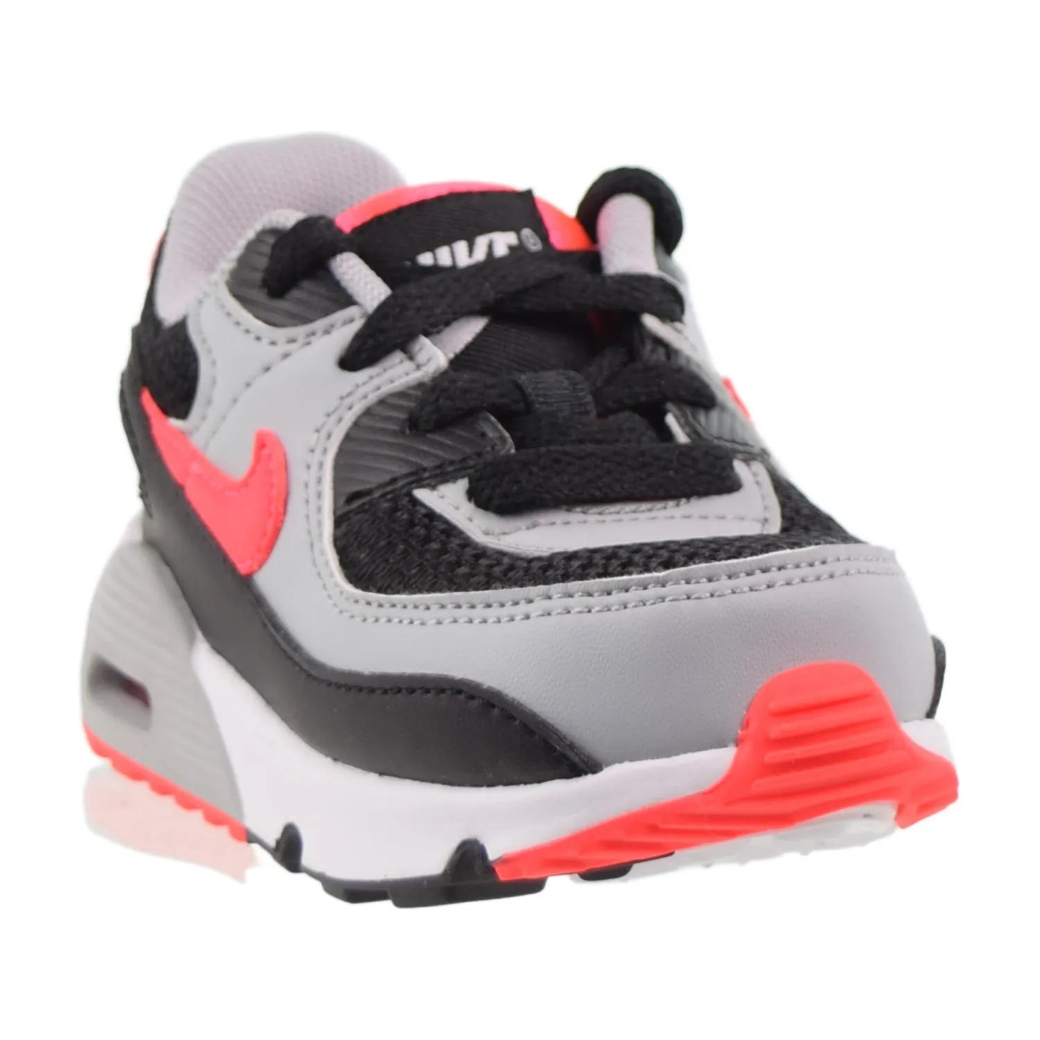 Nike Air Max 90 LTR (TD) Toddler Shoes Black-White-Wolf Grey