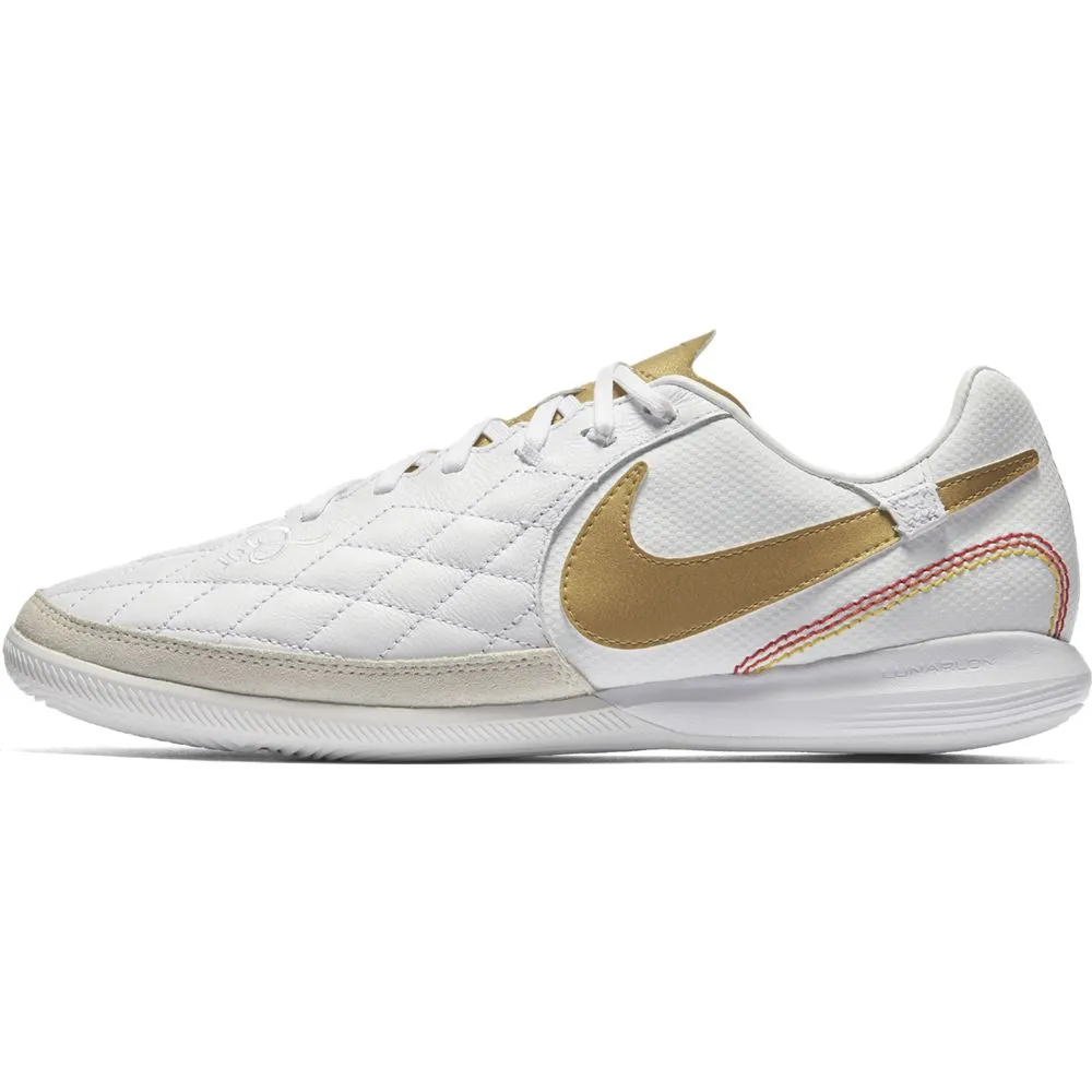 Nike Lunar LegendX 7 Pro 10R IC - Indoor Soccer Shoes - White/Metallic Gold