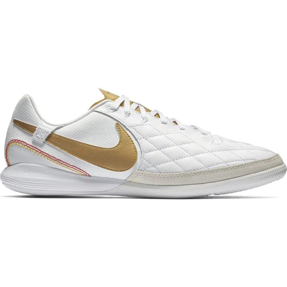 Nike Lunar LegendX 7 Pro 10R IC - Indoor Soccer Shoes - White/Metallic Gold