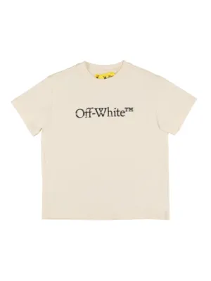 Off-White   Bookish Bit logo cotton t-shirt 