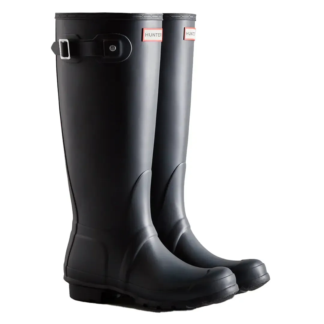 Original Tall Wellington Boots Navy by Hunter