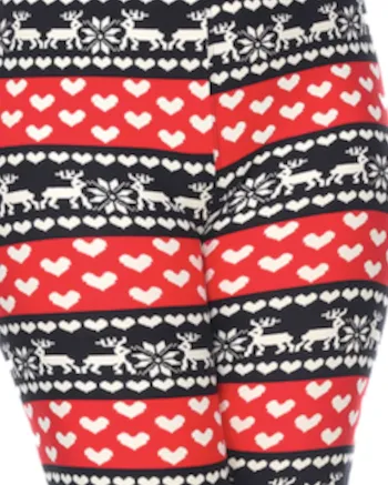 Pack of 2 Printed Leggings | PACK 252 - Red