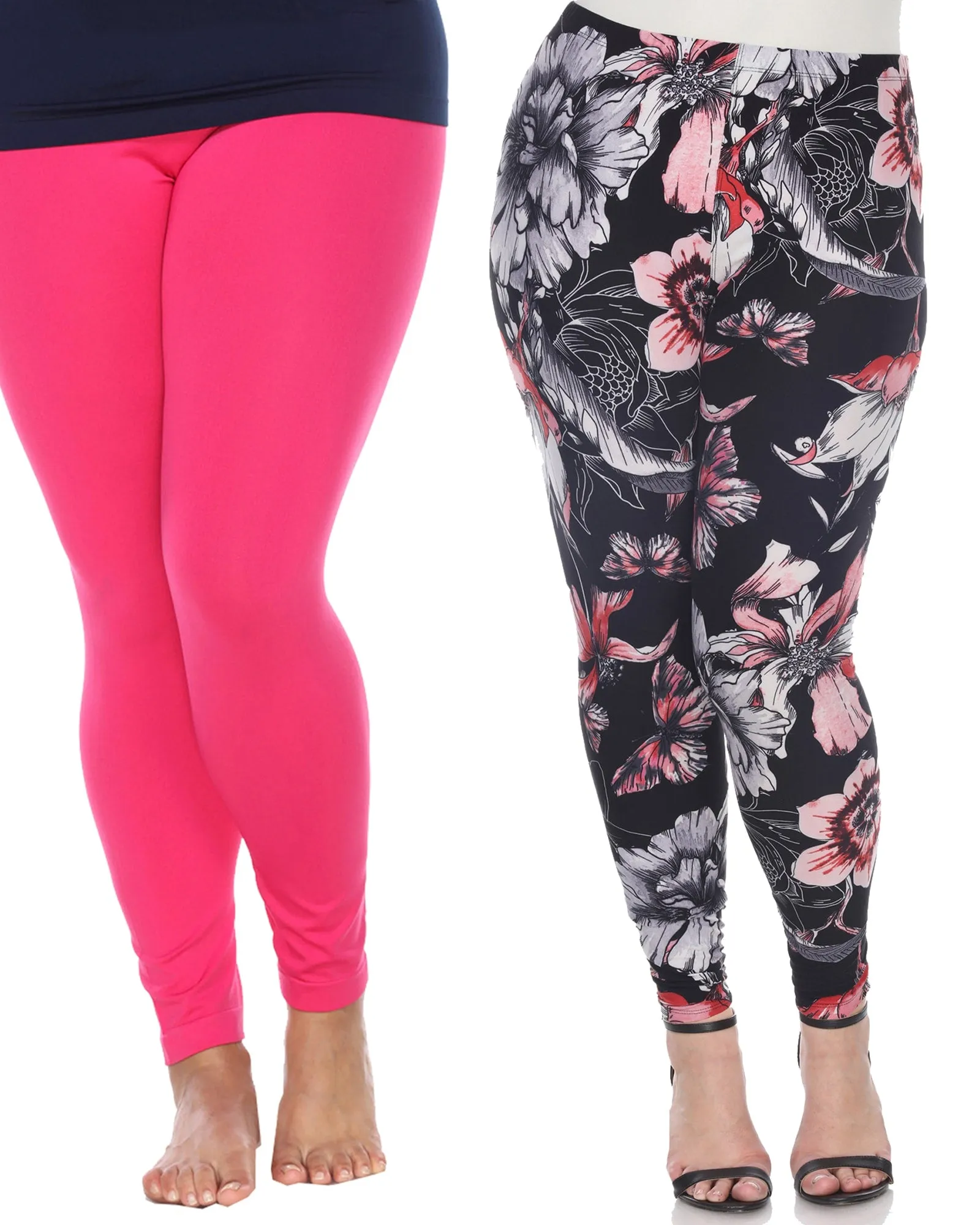 Pack of 2 Printed Leggings | PACK 259 - White