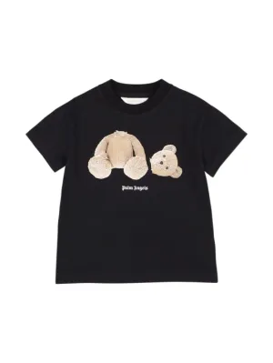 Palm Angels   Bear print cotton jersey t-shirt 