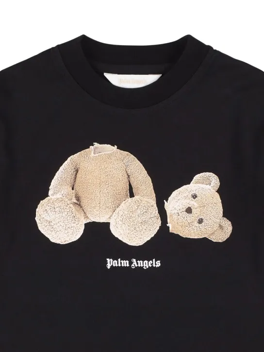 Palm Angels   Bear print cotton jersey t-shirt 