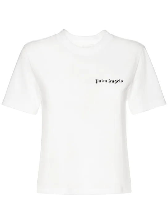 Palm Angels   Classic logo cotton jersey t-shirt 