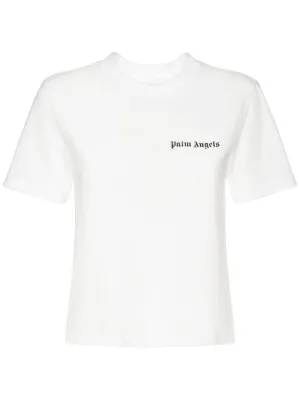 Palm Angels   Classic logo cotton jersey t-shirt 