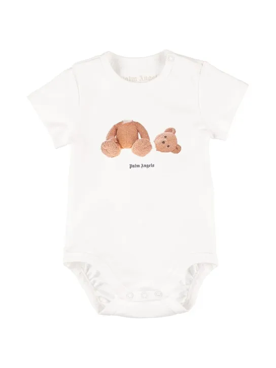 Palm Angels   Set of 2 printed cotton bodysuits 