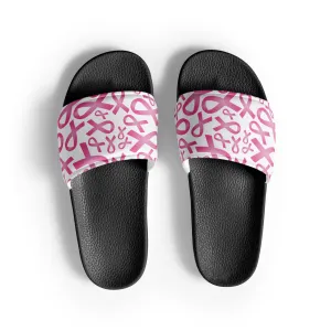 Pink Ribbons Women's Slides