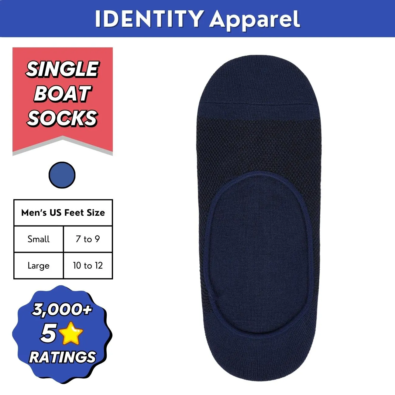 Plain Basic Invisible No-Show Cotton Boat Socks with Breathable Woven Mesh