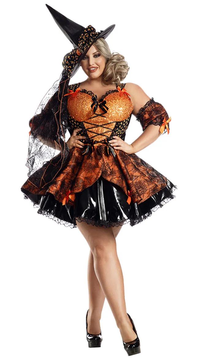 Plus Size Sweet As Candy Witch Costume