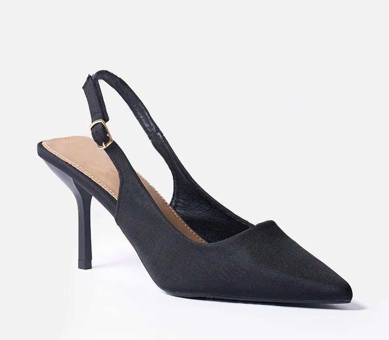 Pointed Toe Court Mule