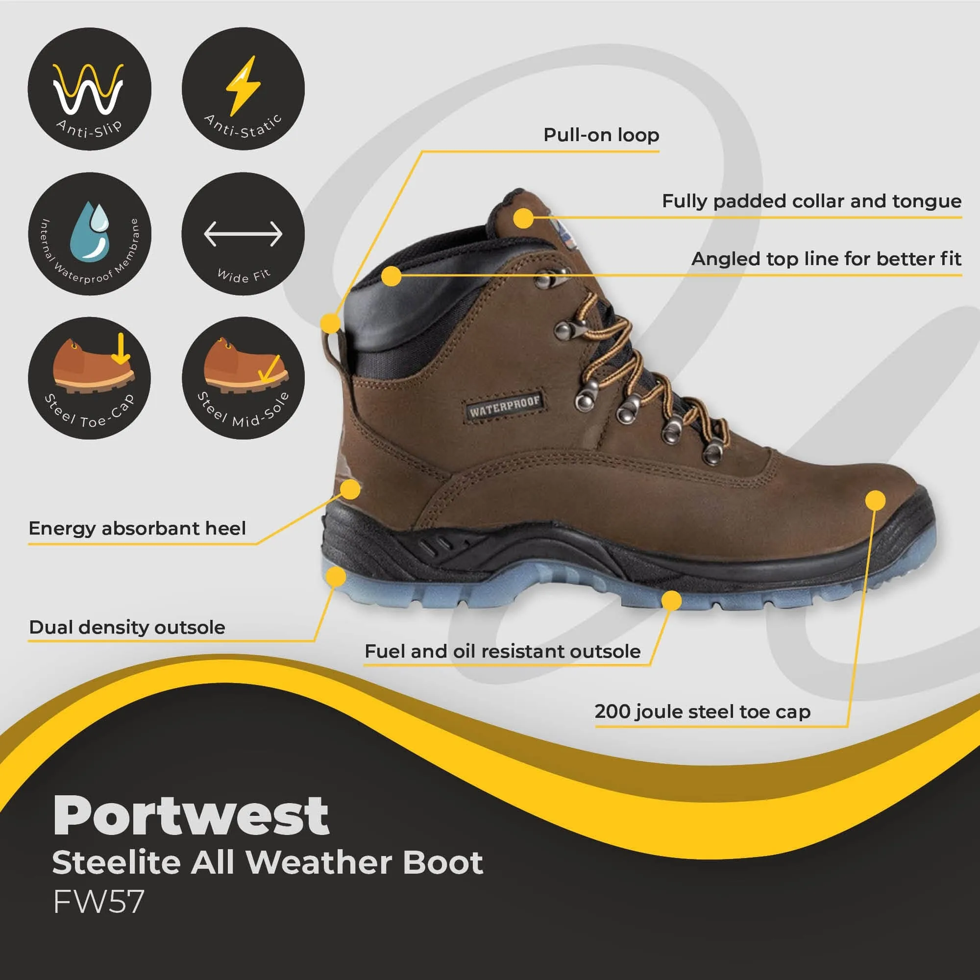 Portwest Steelite All Weather Boot FW57