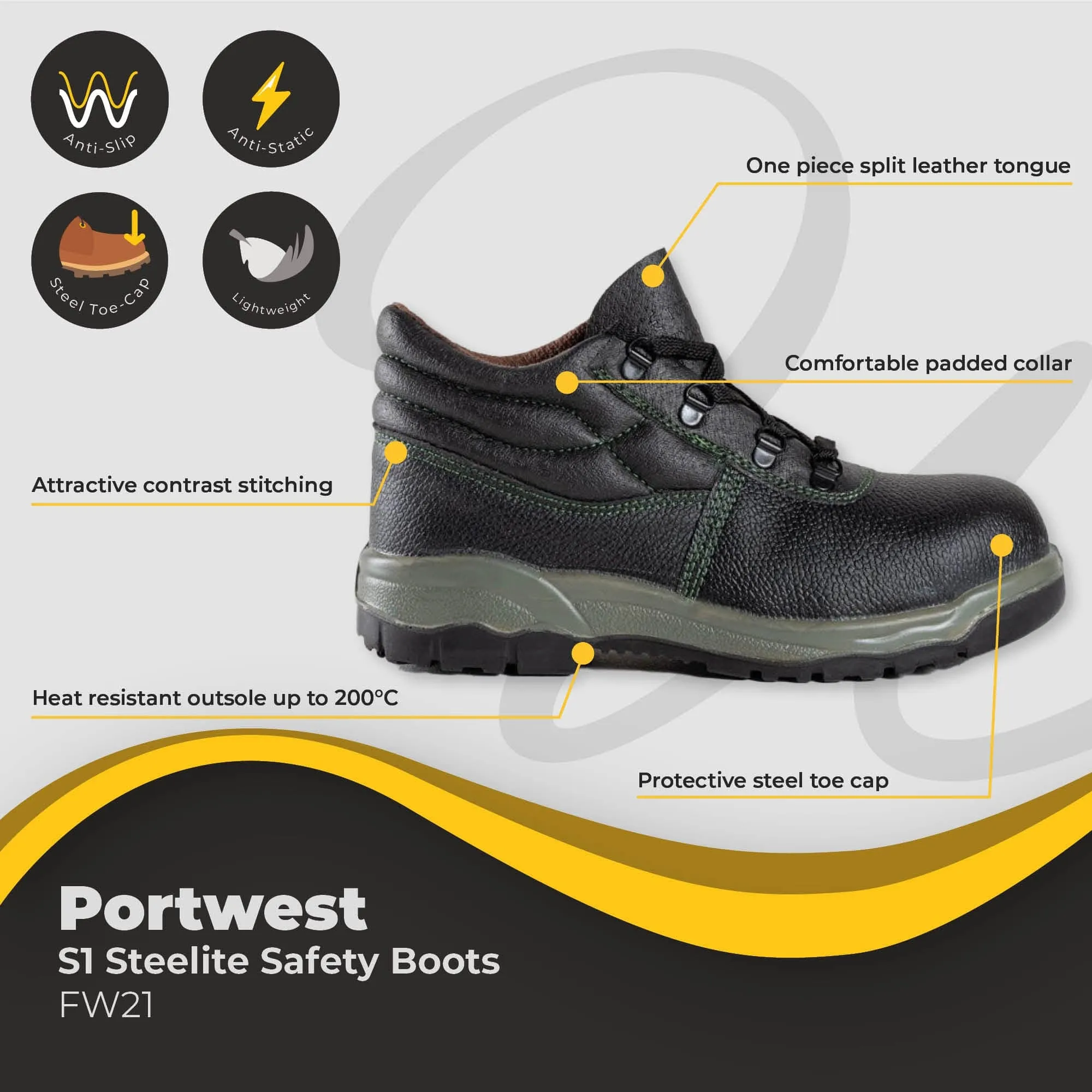 Portwest Steelite Safety Boot S1 FW21