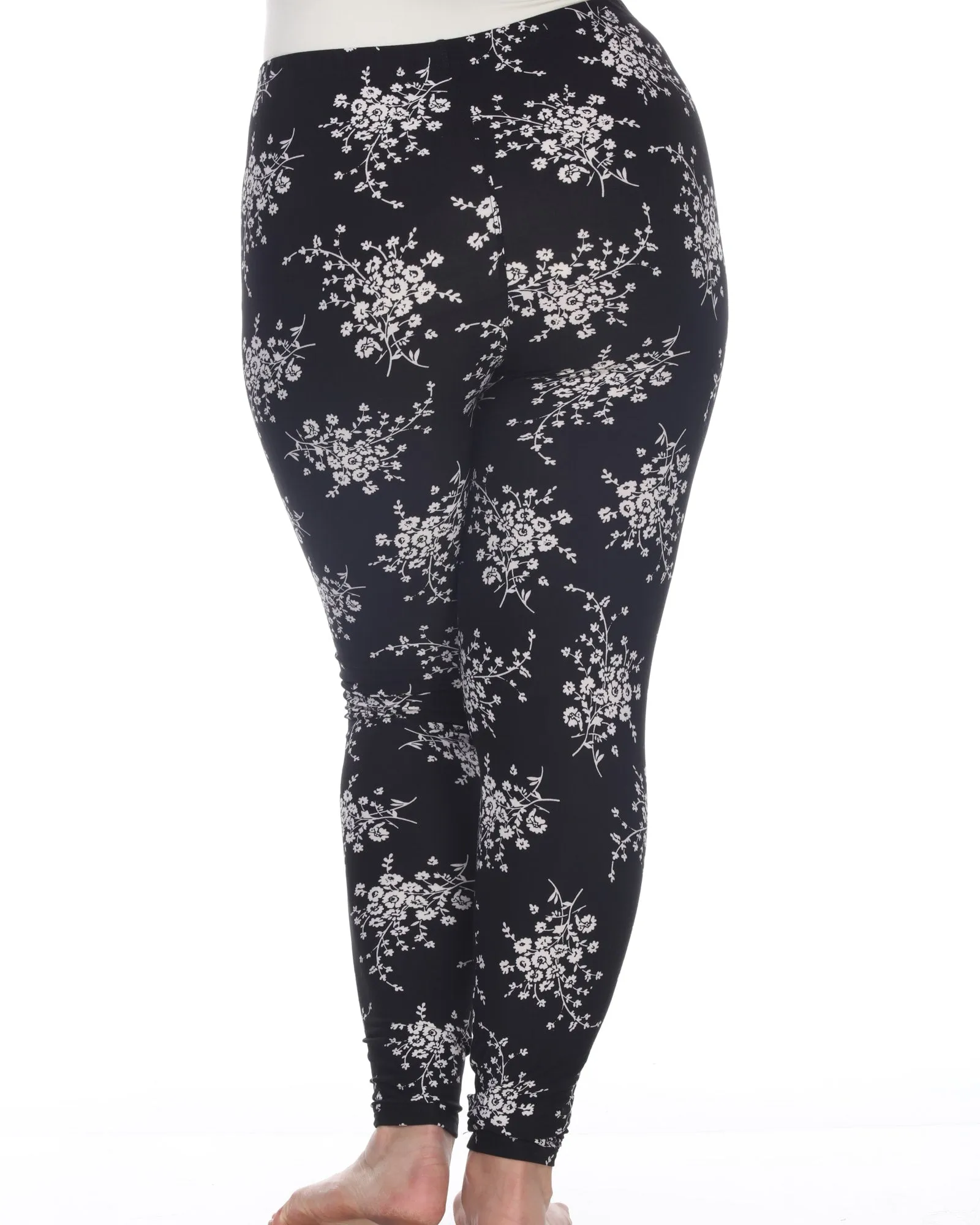 Printed Paisley Leggings | Black White Daisey