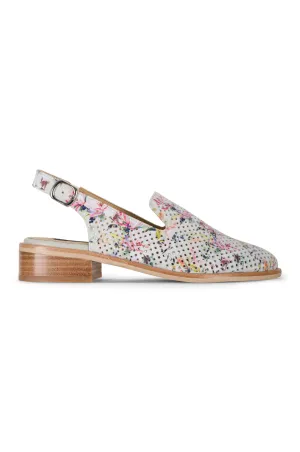 Printed pin punched Leather Sandal | ROSE MULTI | NAPOLI YY