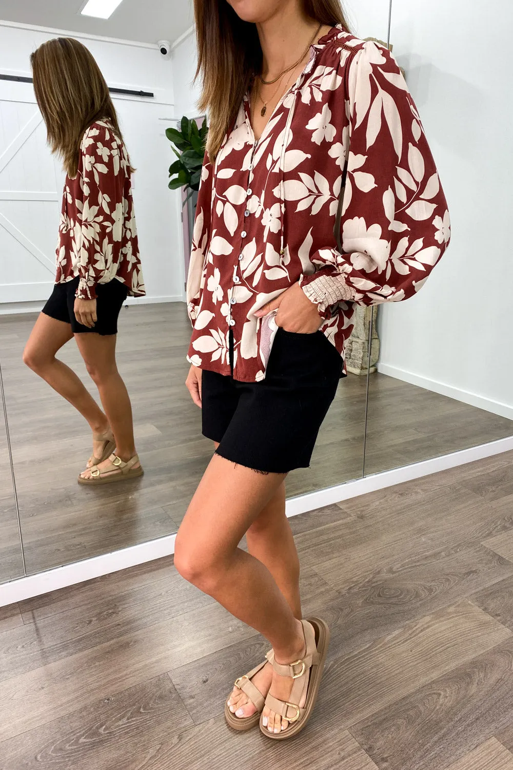 Printed Tabitha Blouse