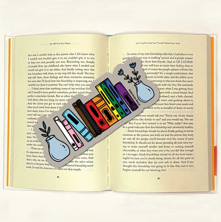 Progressive Bookshelf Pride Laminated Printed Bookmark