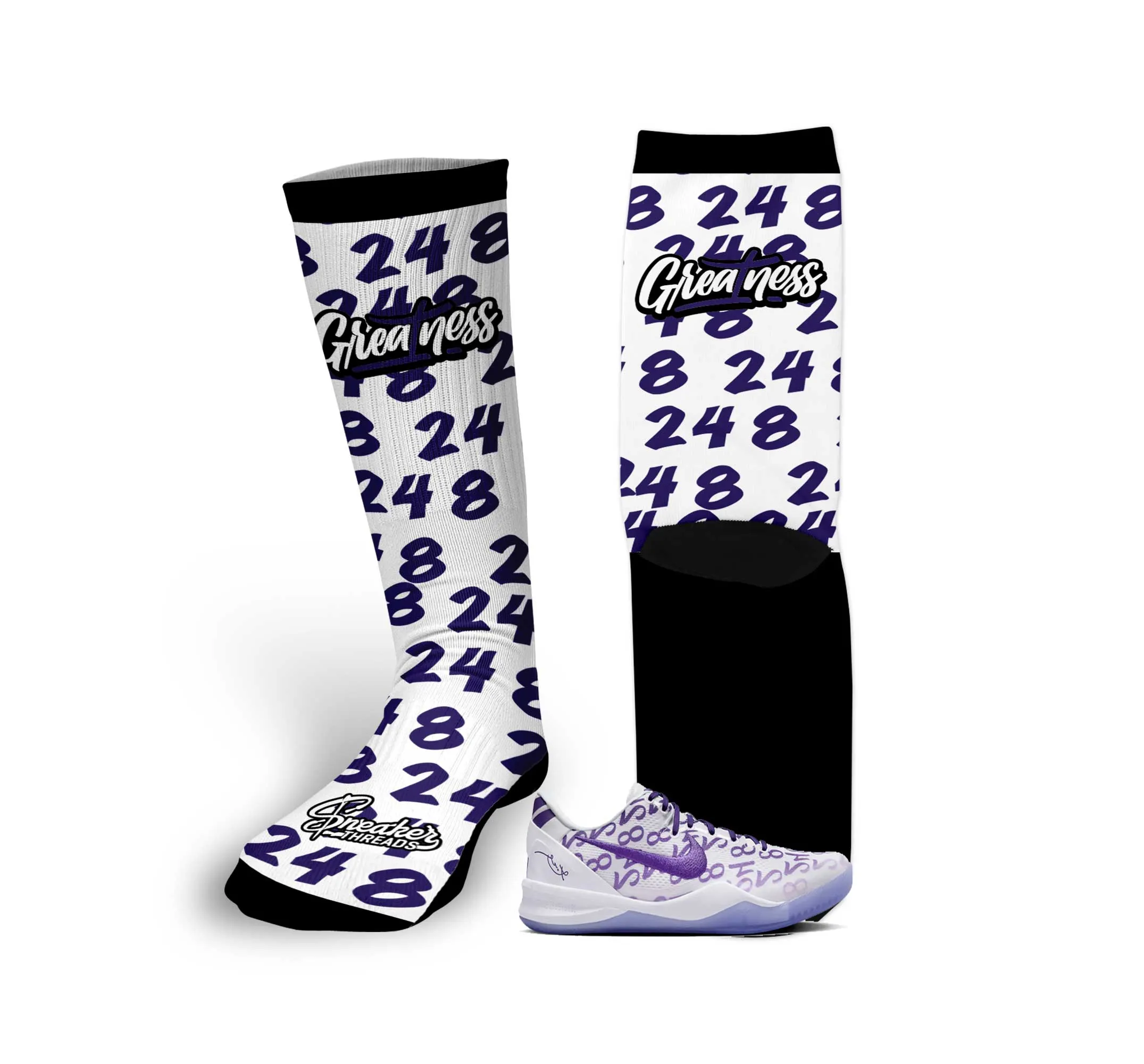 Protro 8 Court Purple Gretness Socks