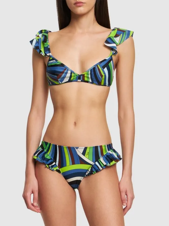 Pucci   Iride printed Lycra bikini bottoms 