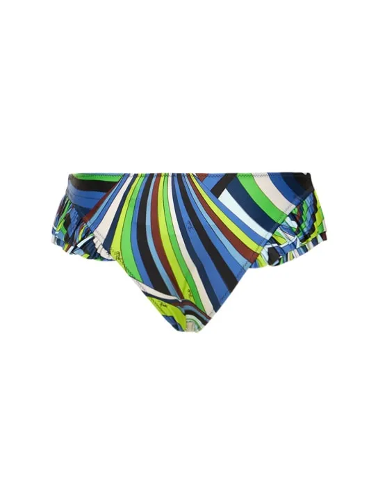 Pucci   Iride printed Lycra bikini bottoms 