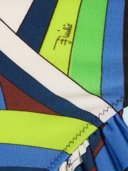 Pucci   Iride printed Lycra bikini bottoms 