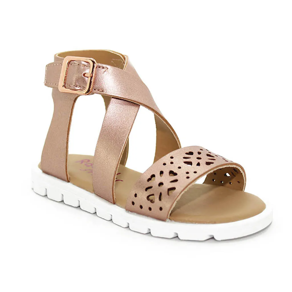 Rachel Lil Jessica Sandals Rose Gold Walkers Toddlers Girls - Kids Shoes