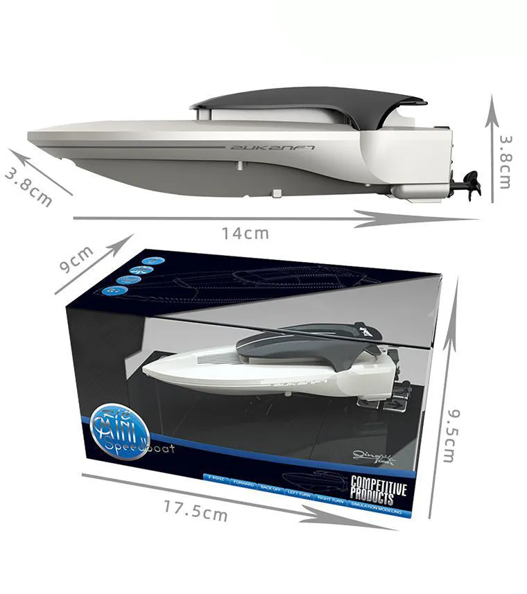 RC Mini Racing Boat Speed Boat Water-Blue