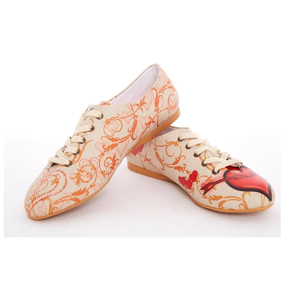 Red Heart Ballerinas Shoes SLV059