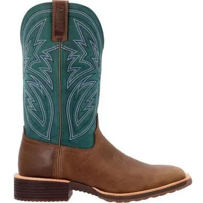 Rocky Men's Tall Oaks 12" ST Slip Resist Western Work Boot -Teal- RKW0406