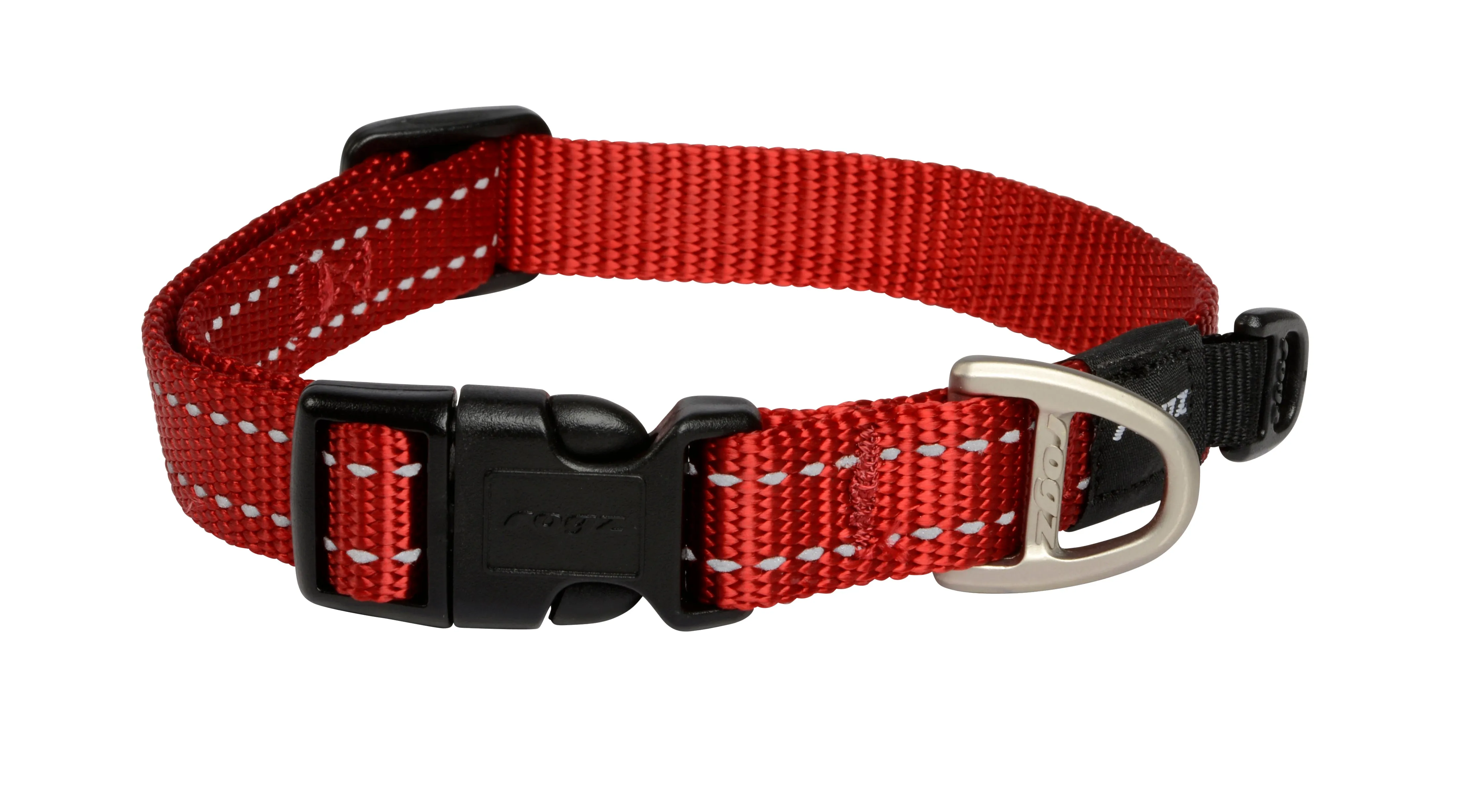 Rogz Classic Reflective Collar Red