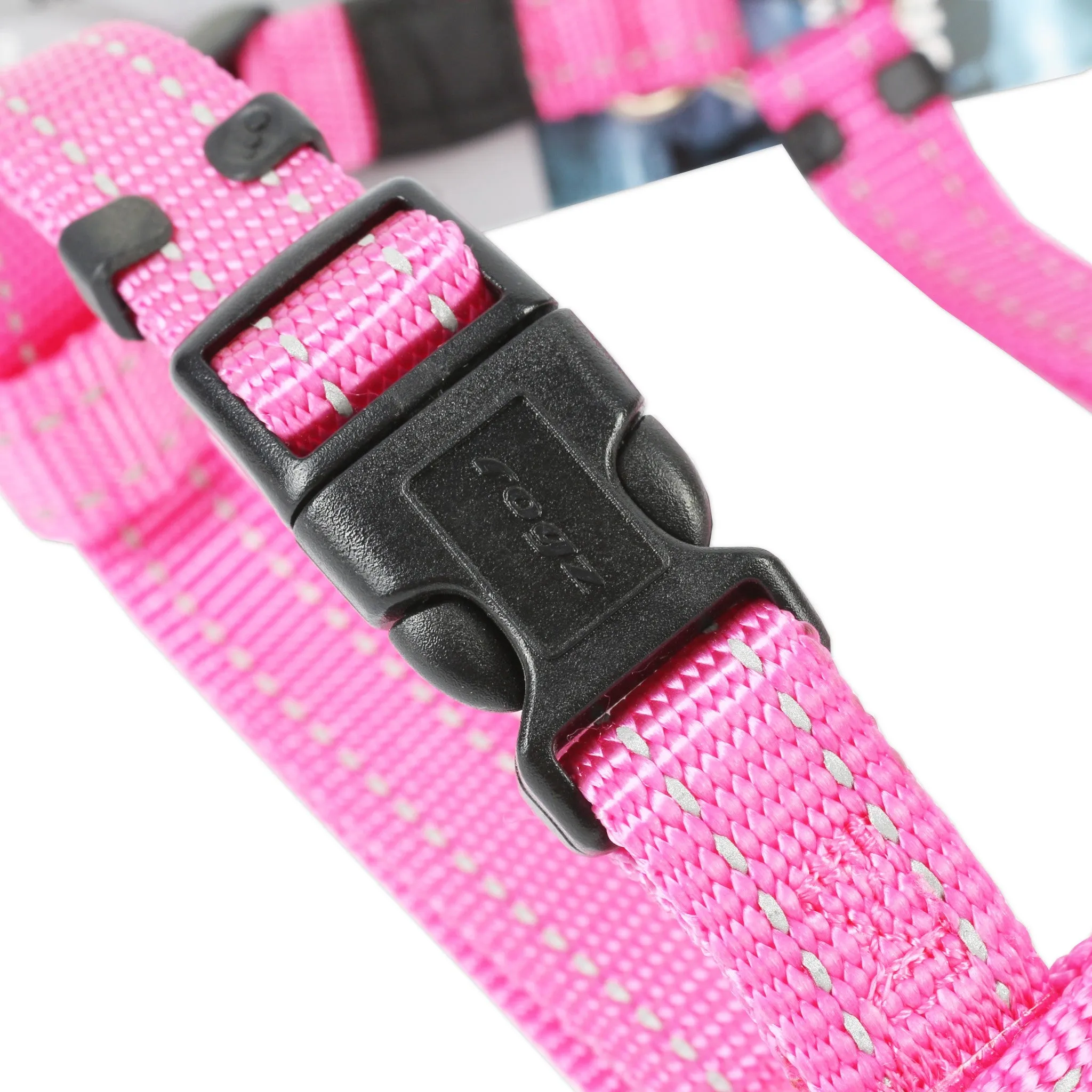 Rogz Classic Reflective Harness Pink