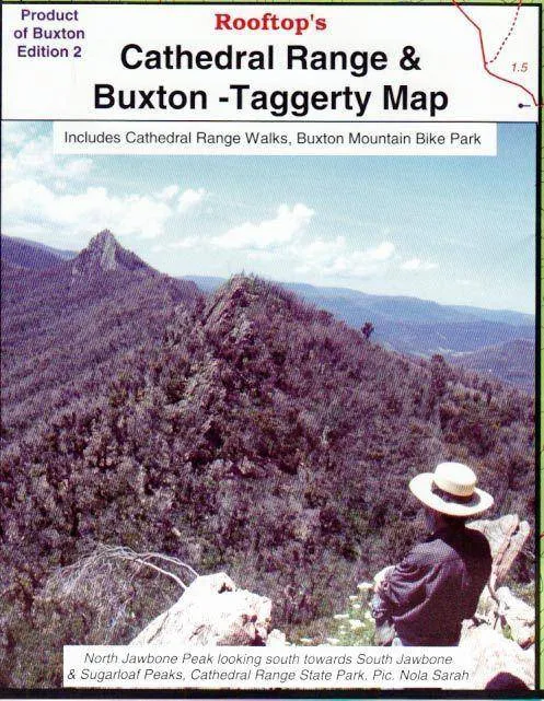 Rooftop's Cathedral Range and Buxton - Taggerty Map