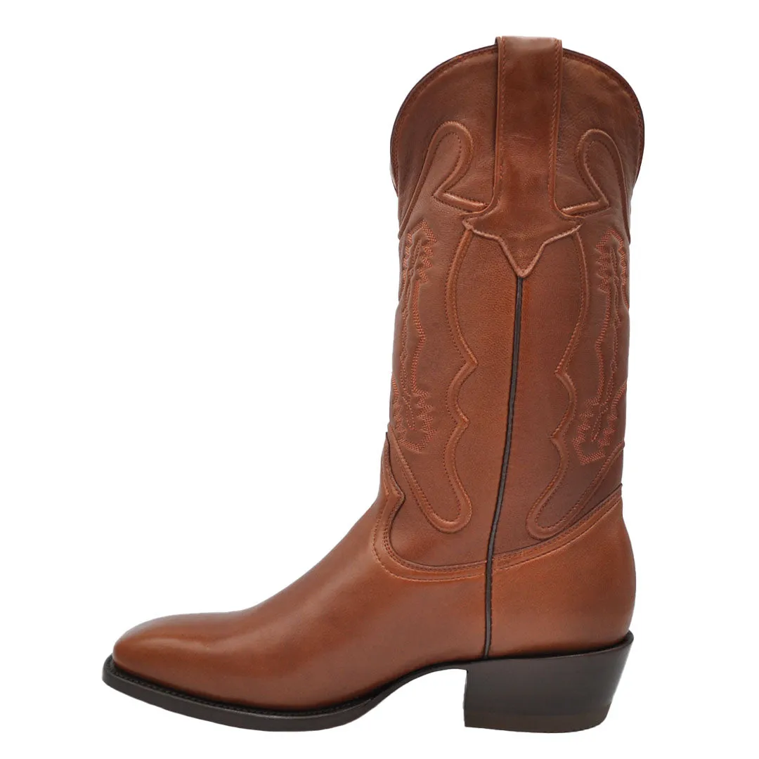 Santino Goat French Toe Boot - Chestnut