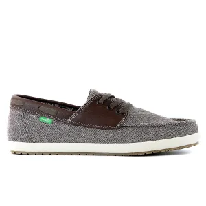 Sanuk Yacht Baio Boat Shoe - Dark Brown - Mens