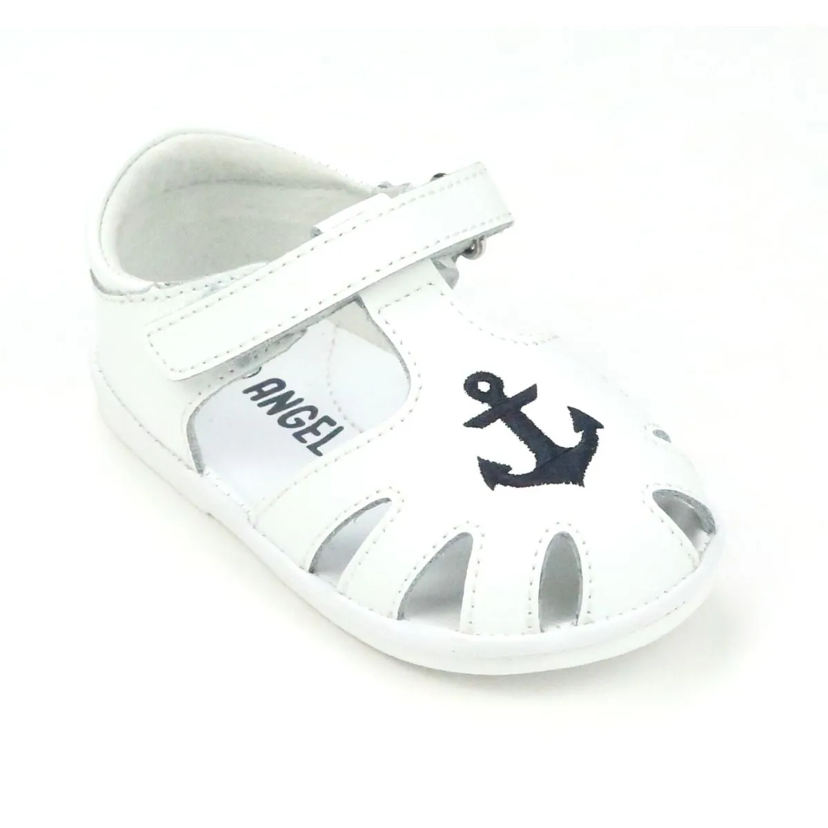 Sawyer Baby Boys Nautical Anchor Leather Sandal