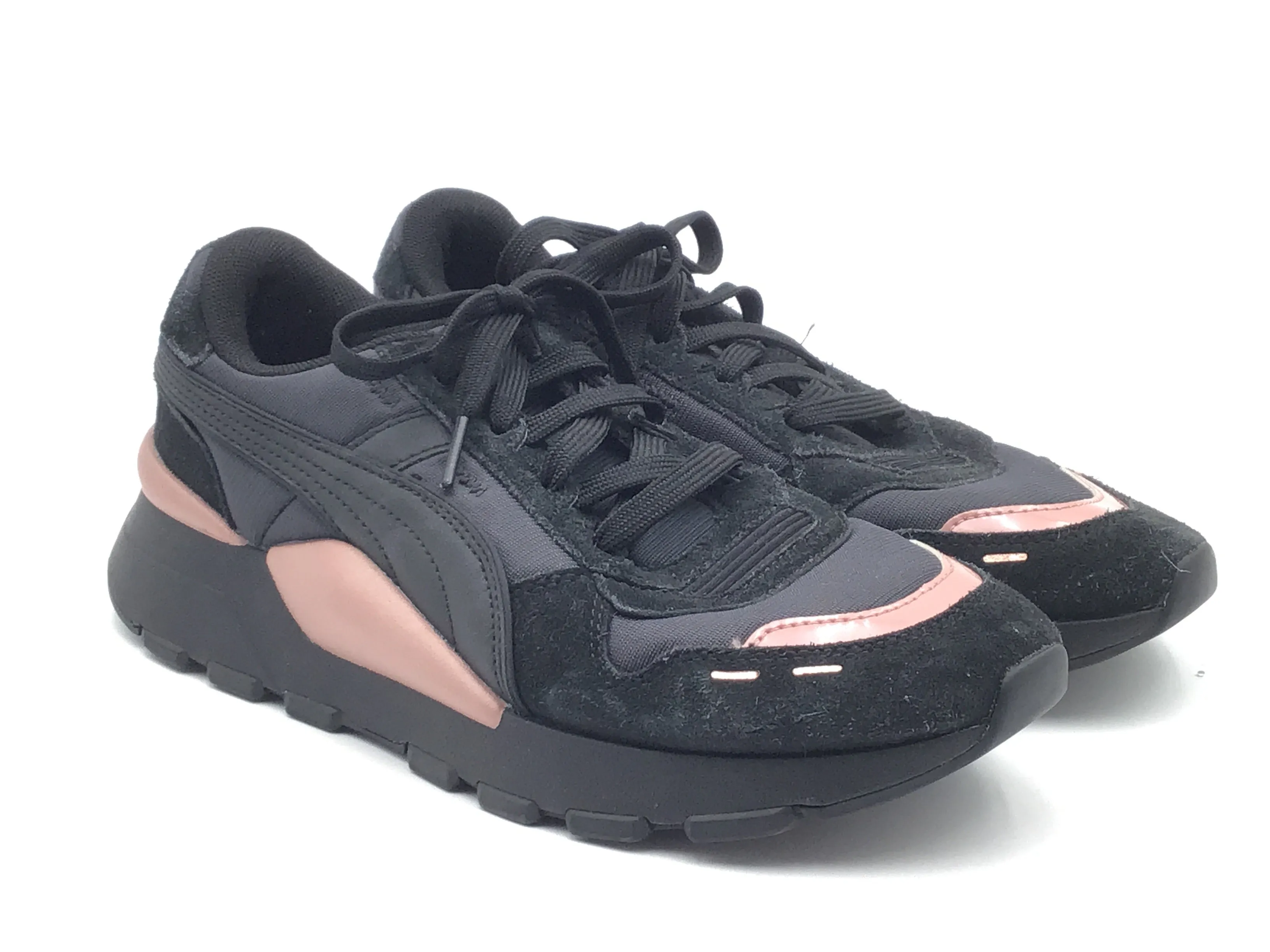 Shoes Athletic By Puma In Black & Pink, Size: 6.5