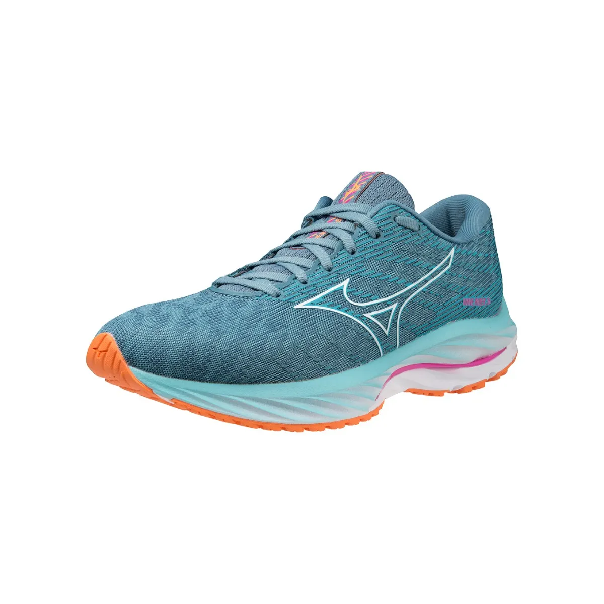 Shoes Mizuno Wave Rider 26 Blue Orange  Women