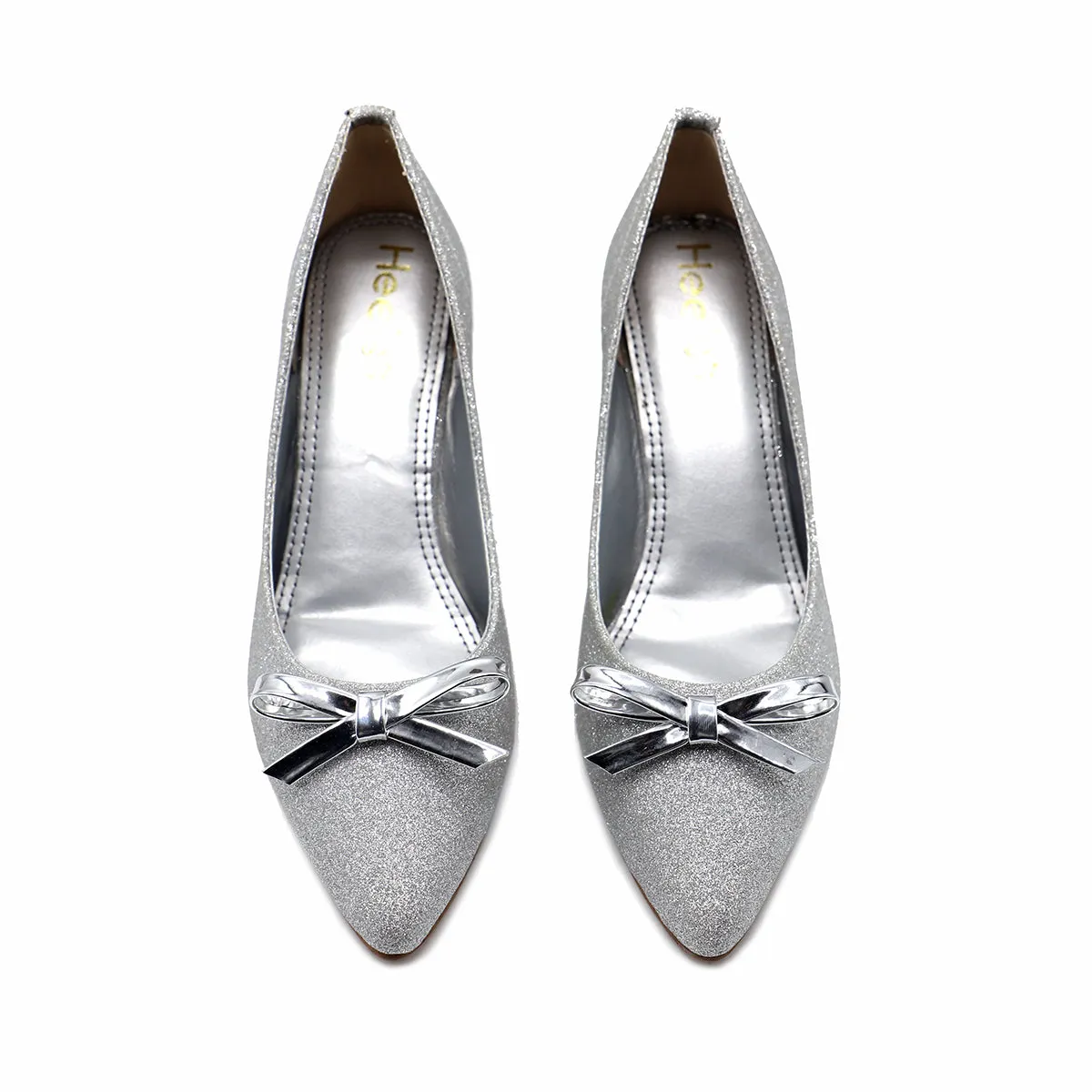 Silver Fancy Court Shoes 087089